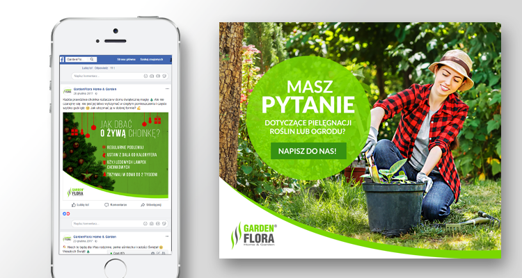 gardenflora zaangażowanie posty facebook case study social