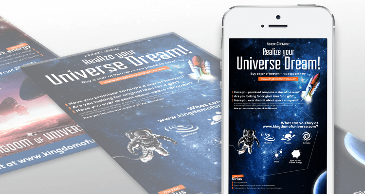 kingdom of universe case study social media grafika facebook shop 